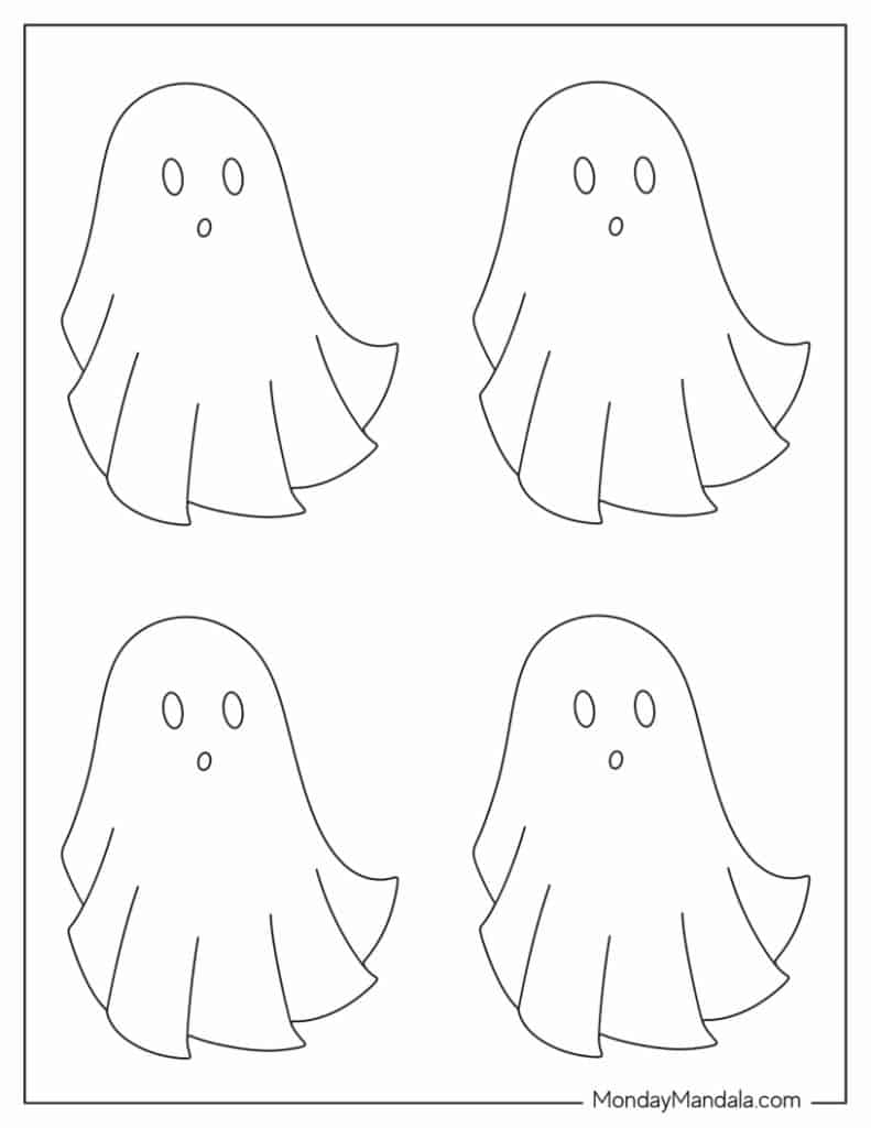 Halloween Ghosts Template