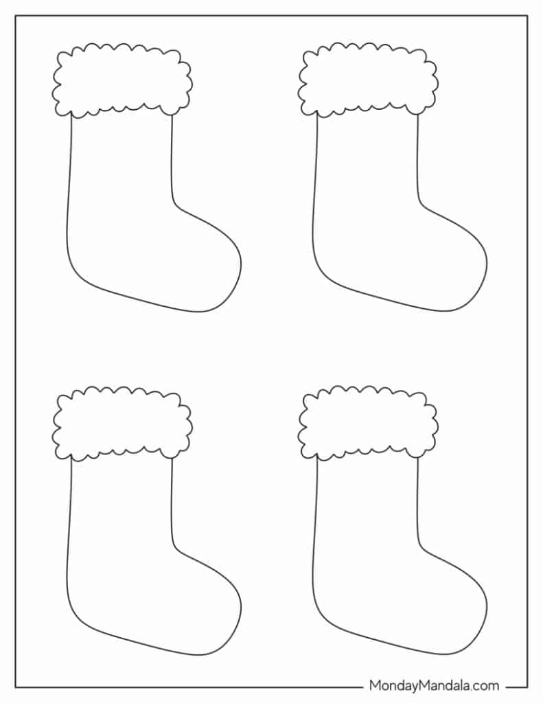70 Christmas Stocking Templates (Free PDF Printables)