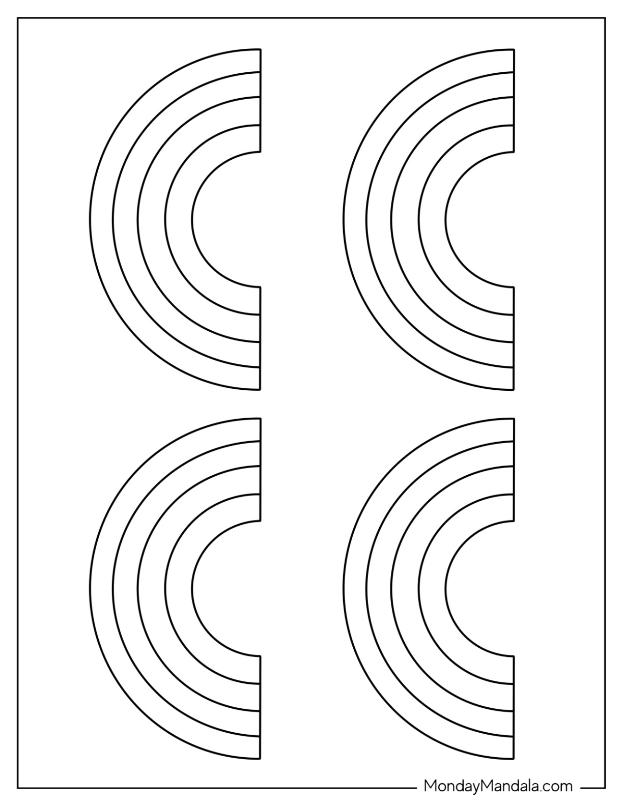 43 Rainbow Templates Free PDF Printables 43 Rainbow Templates Free PDF Printables