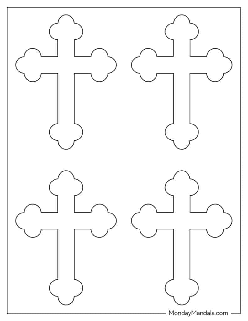 Cross Printable Template Cross Printable Template