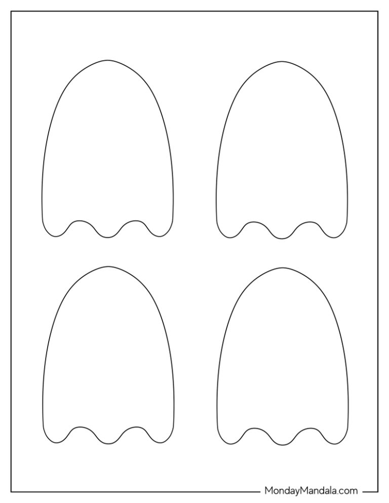48 Ghost Templates (Free PDF Printables)