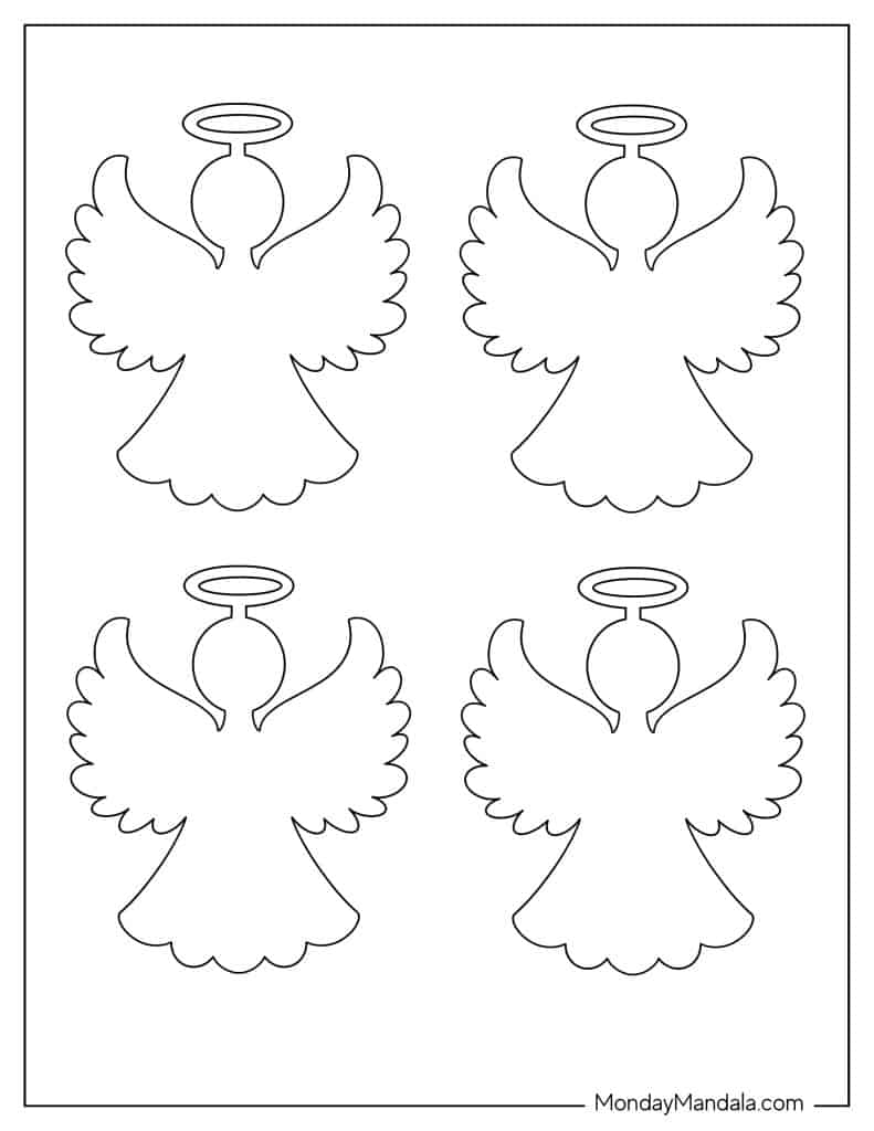 60 Angel Templates (Free PDF Printables)