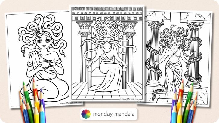 Medusa Coloring Pages Featured Image v2