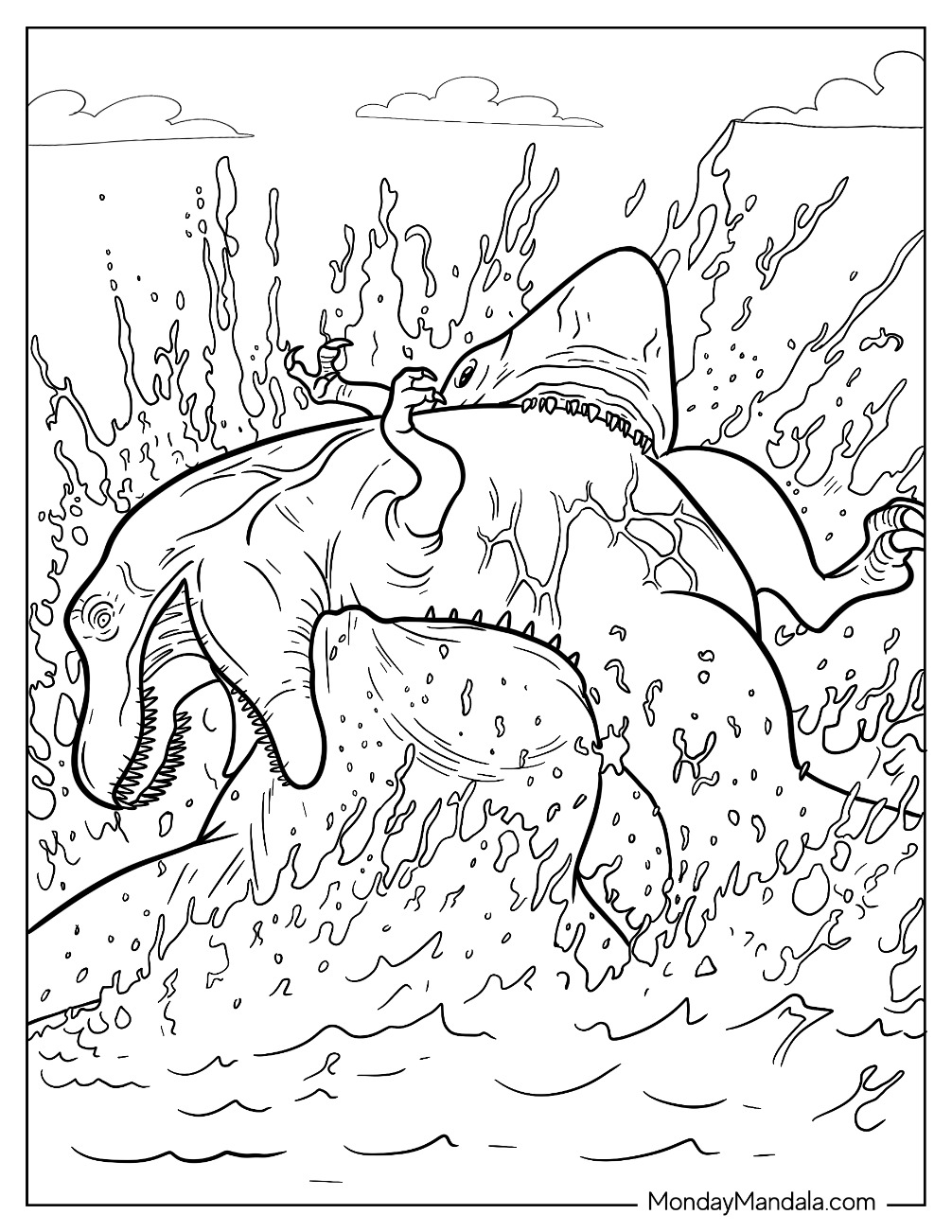 18 Megalodon Coloring Pages Free PDF Printables 