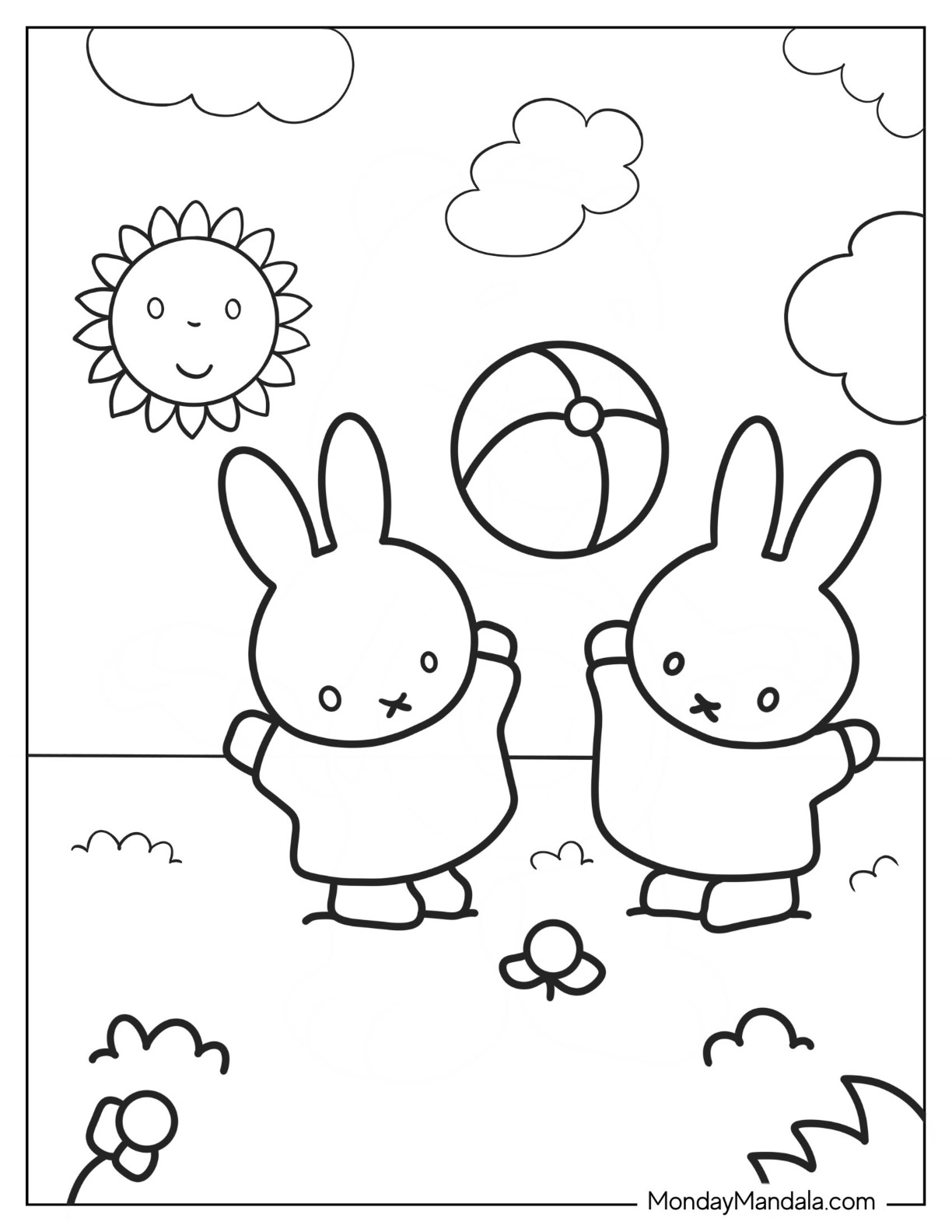 20 Miffy Coloring Pages Free PDF Printables 
