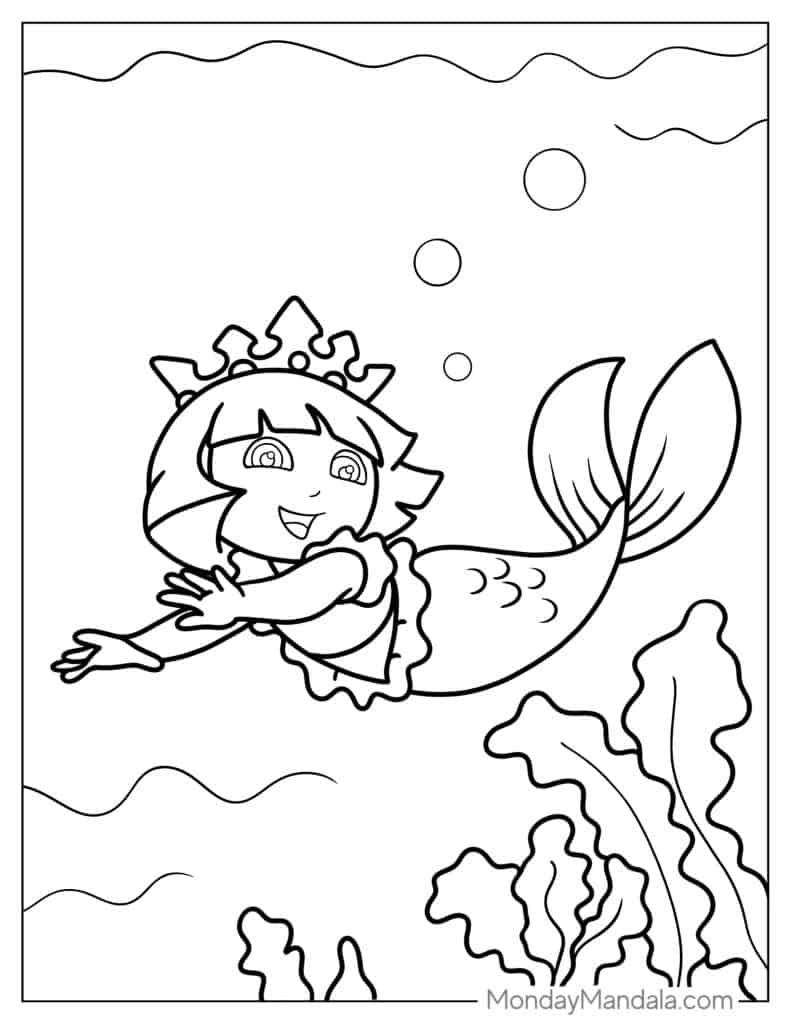 Dora The Explorer Coloring Pages Nick Jr Coloring Pages