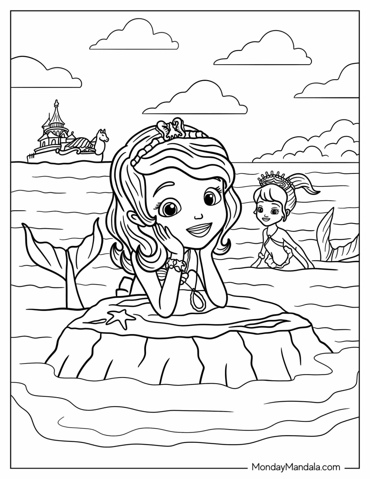 Sofia The First Minimus Coloring Pages Sofia The First Minimus Coloring Pages