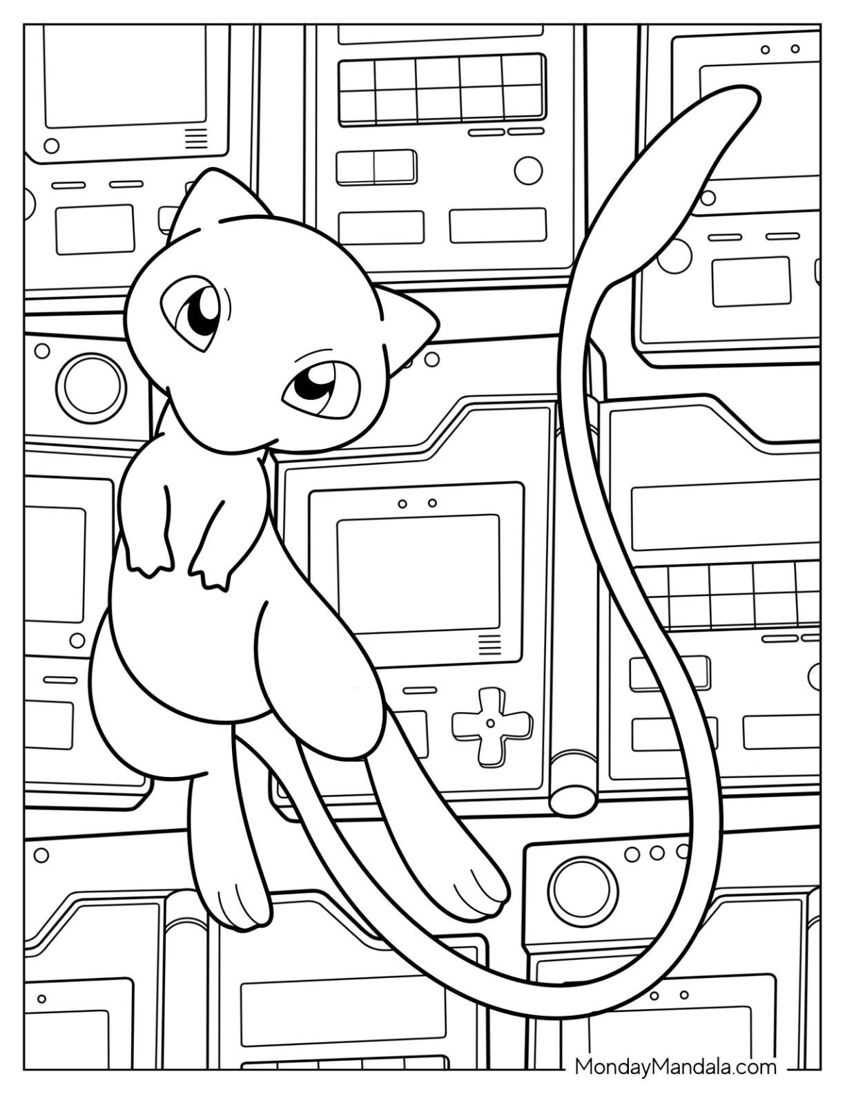 20 Mew Coloring Pages Free PDF Printables 
