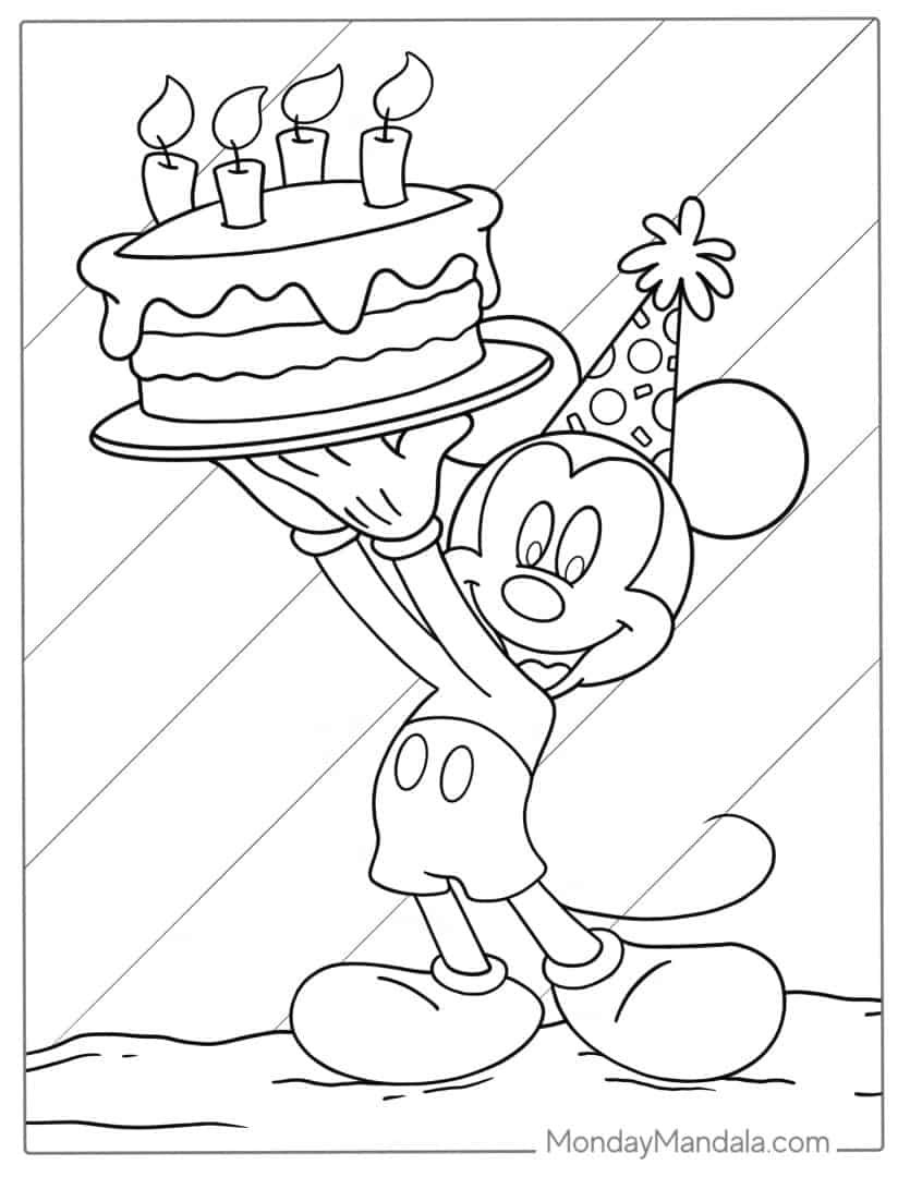 32 Mickey Mouse Coloring Pages (Free PDF Printables)