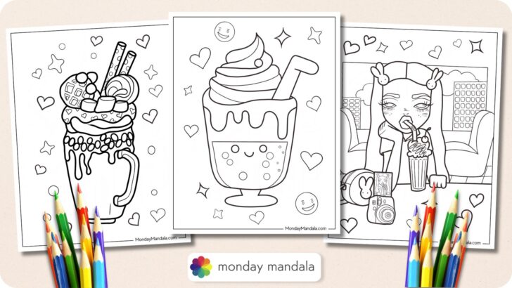 20 Milkshake Coloring Pages Free PDF Printables 20 Milkshake Coloring Pages Free PDF Printables