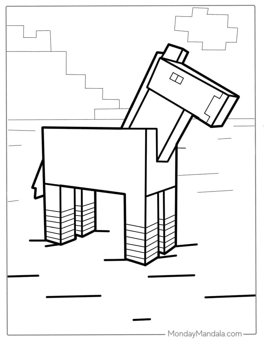 44 Horse Coloring Pages (Free PDF Printables)