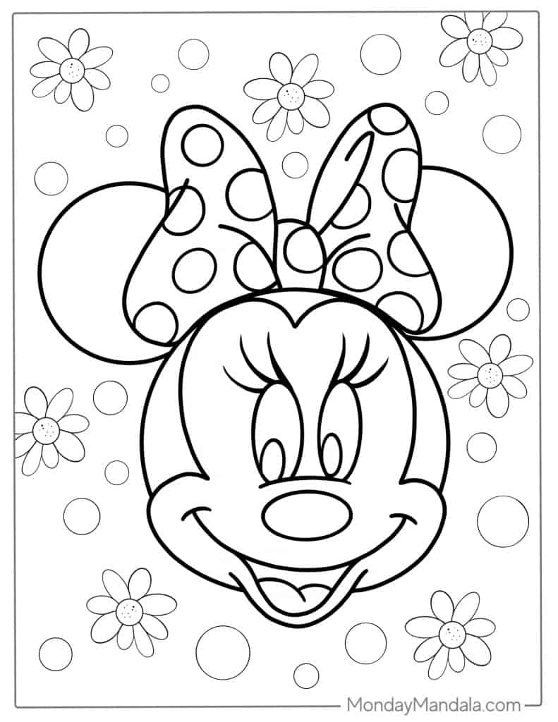 30 Minnie Mouse Coloring Pages (Free PDF Printables)