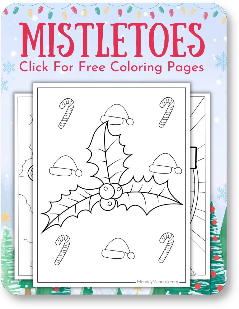 1,000 Christmas Coloring Pages (Free PDF Printables)