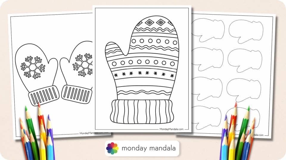 32 Mitten Templates (Free PDF Printables)