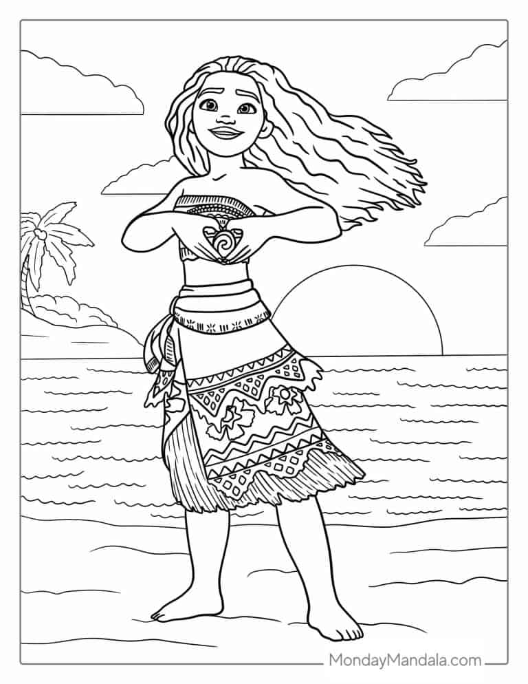 52 Moana Coloring Pages (Free PDF Printables)