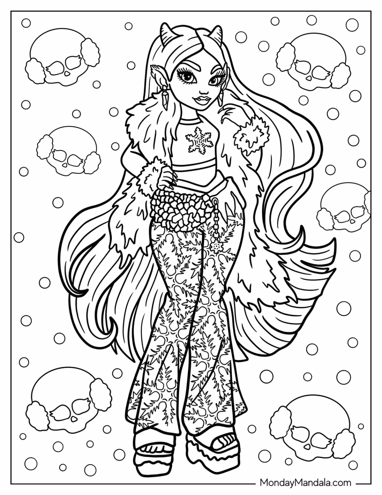 28 Monster High Coloring Pages Free PDF Printables 