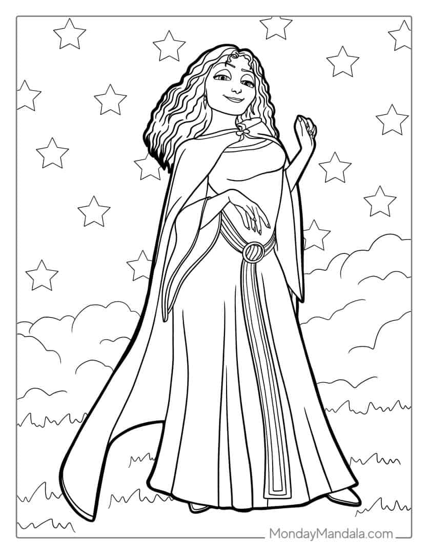 20 Tangled Coloring Pages (Free PDF Printables)