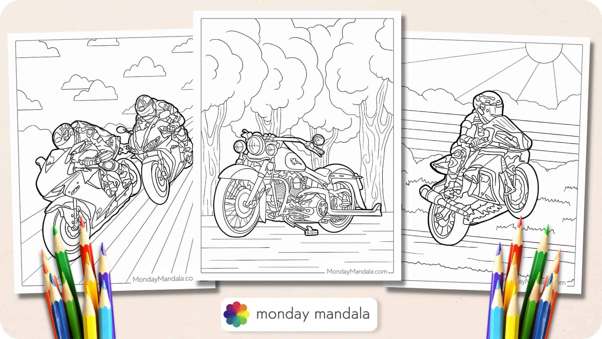 batman motorcycle coloring page