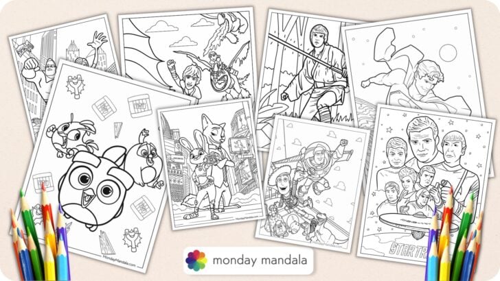 Movies Coloring Pages Featured Image