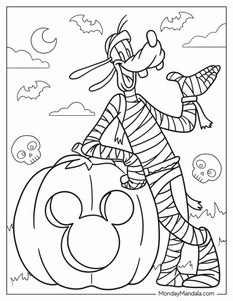 26 Goofy Coloring Pages (Free PDF Printables)
