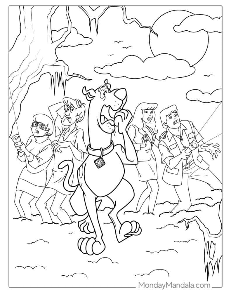 Scoobydooiloveyou Coloring Page Scooby Doo Coloring Pages Monster 