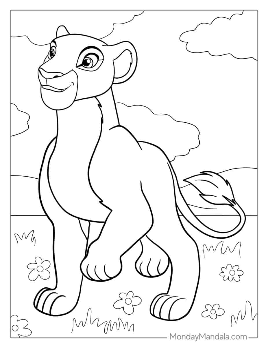 28 Lion Coloring Pages (Free PDF Printables)