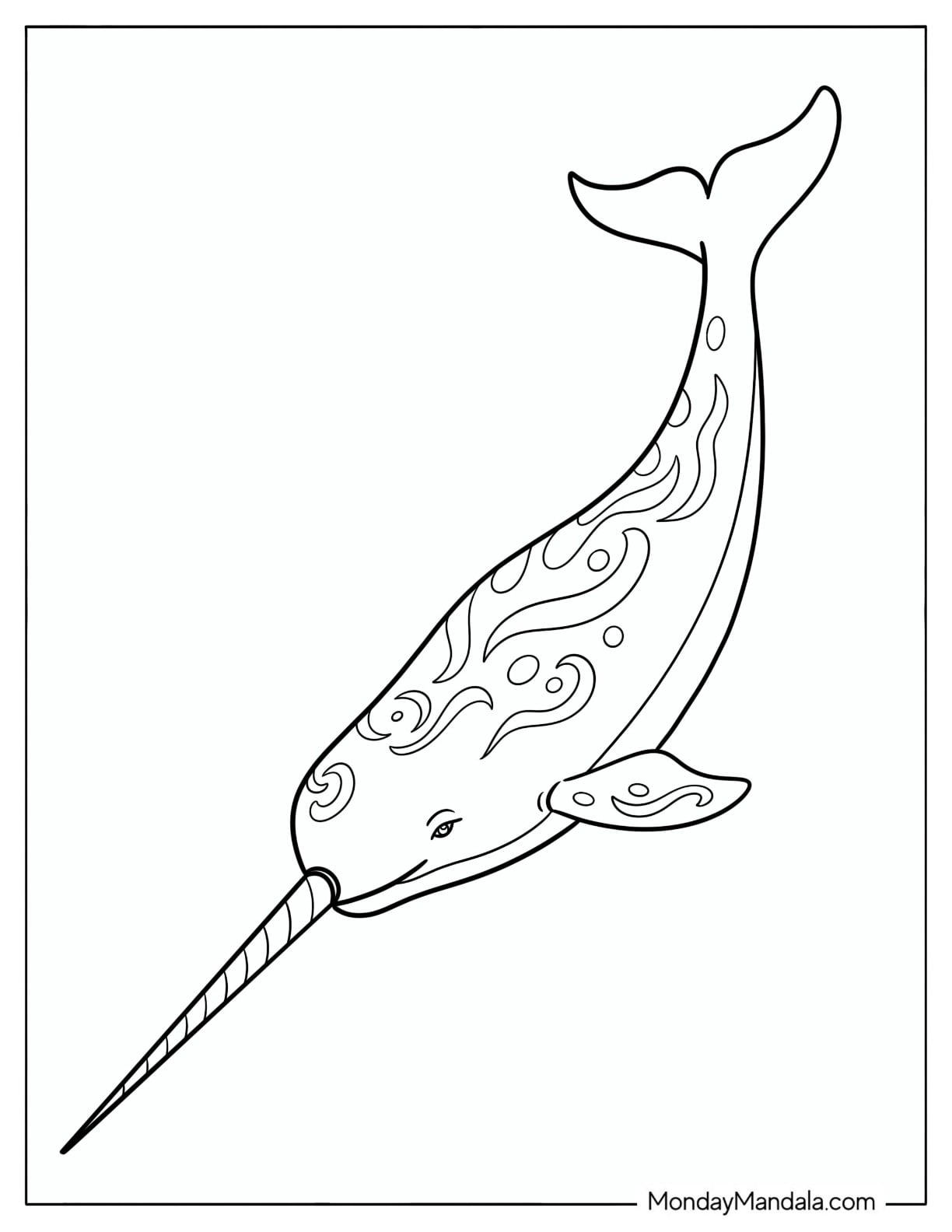 Narwhal with Enchanted Patterns