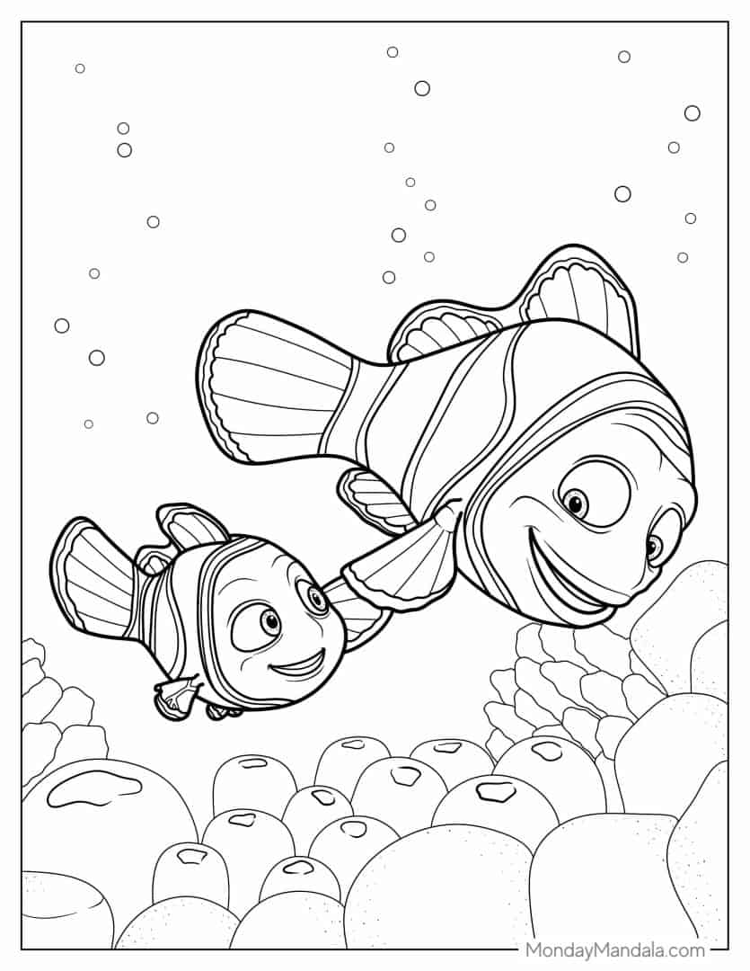 Free Printable Nemo Coloring Pages Free Printable Nemo Coloring Pages