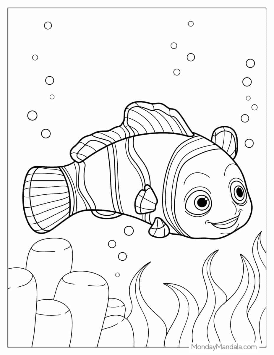 28 Finding Nemo Coloring Pages (Free PDF Printables)