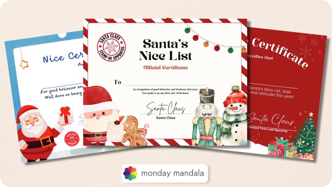 18 Nice List Certificates (Free PDF Printables)