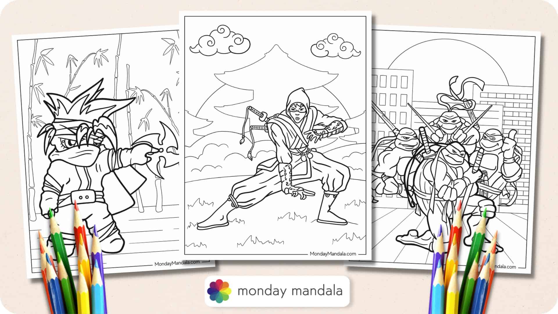 Myterious Ninja Coloring Book: Immerse Yourself in 30 Mysterious Ninja  Coloring Pages, Unveiling Stealth and Skill in Every Stroke: Farrell,  Padraic: 9798858972754: : Books