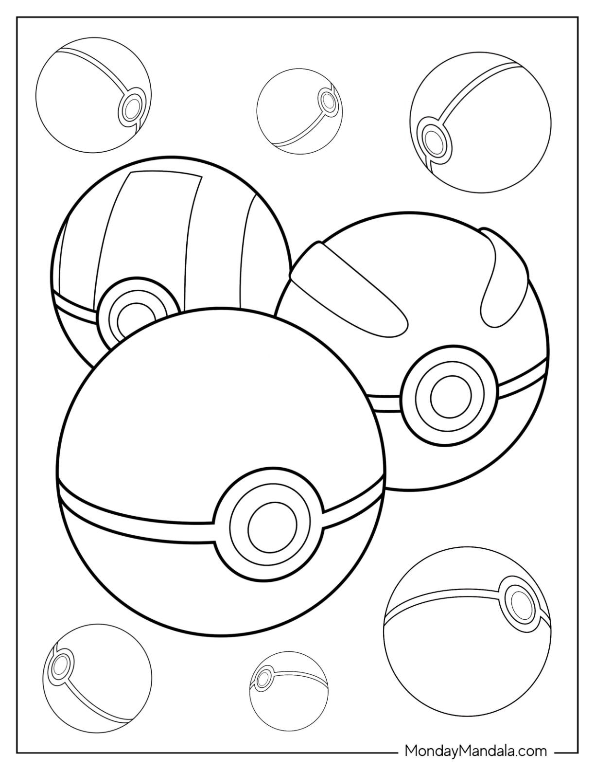 22 Pok ball Coloring Pages Free PDF Printables 22 Pok ball Coloring Pages Free PDF Printables