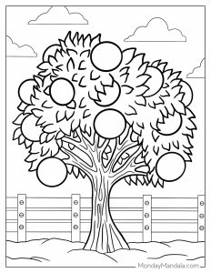 38 Tree Coloring Pages (Free PDF Printables)