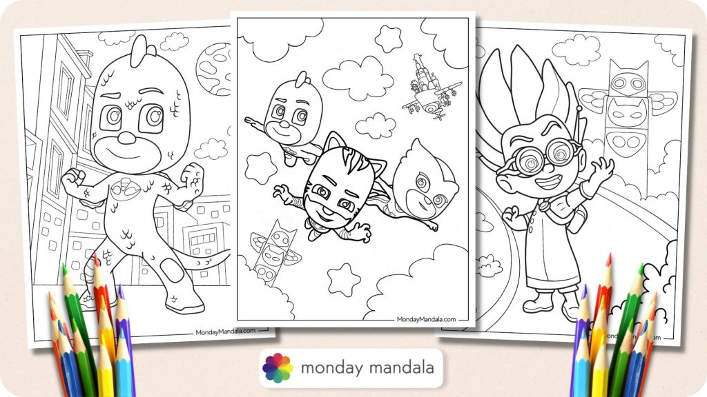 20 PJ Masks Coloring Pages (Free PDF Printables)