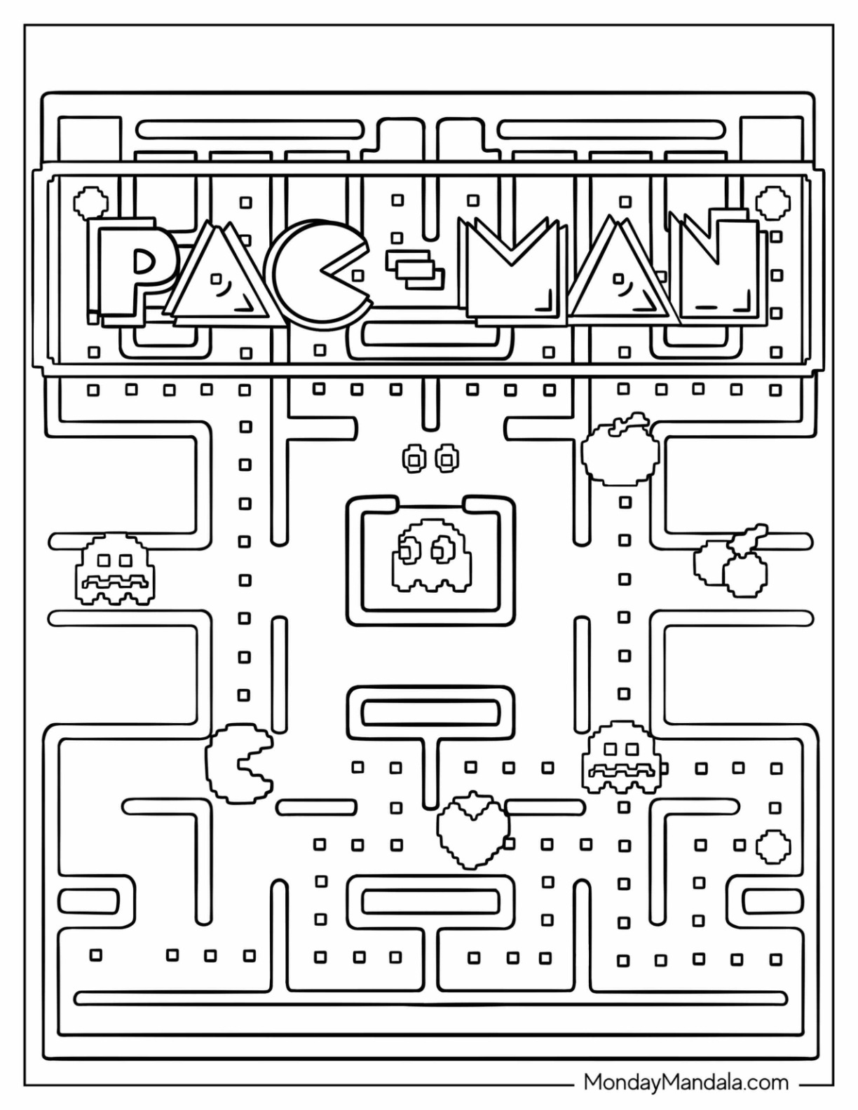 Free Printable Pac Man Templates DRCullings Templates