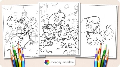 22 Palace Pets Coloring Pages (Free PDF Printables)