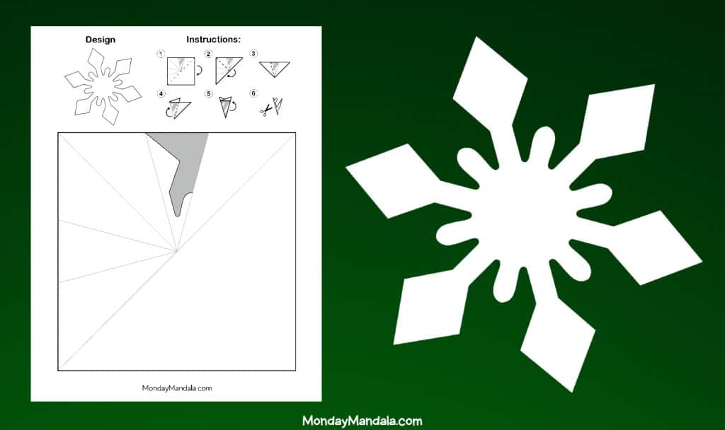 Snowflake Template Paper Snowflake Template Paper