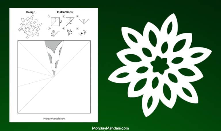 150 Paper Snowflake Templates (Free PDF Printables)