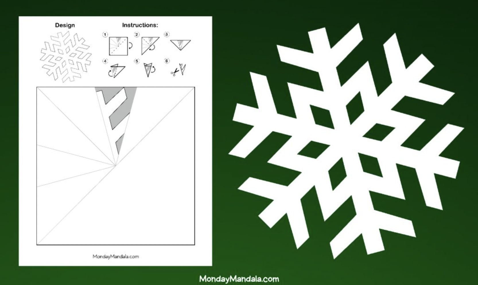 Intricate Snowflake Stencil