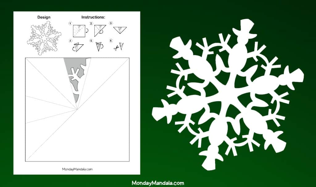 150 Paper Snowflake Templates (Free PDF Printables)
