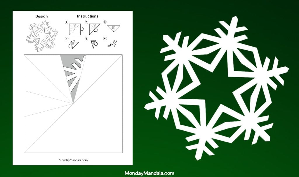 150 Paper Snowflake Templates (Free PDF Printables)
