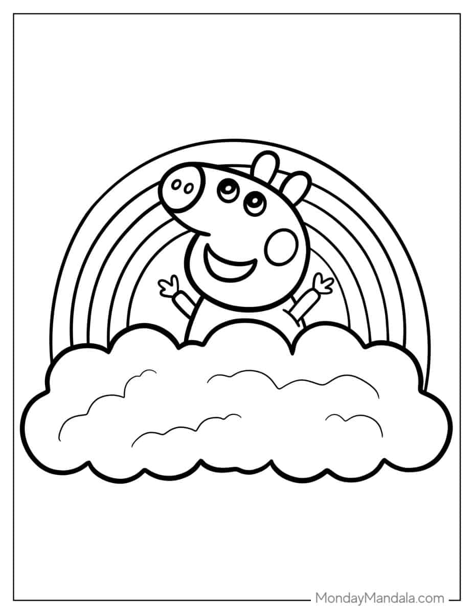 39 Rainbow Coloring Pages (Free PDF Printables)