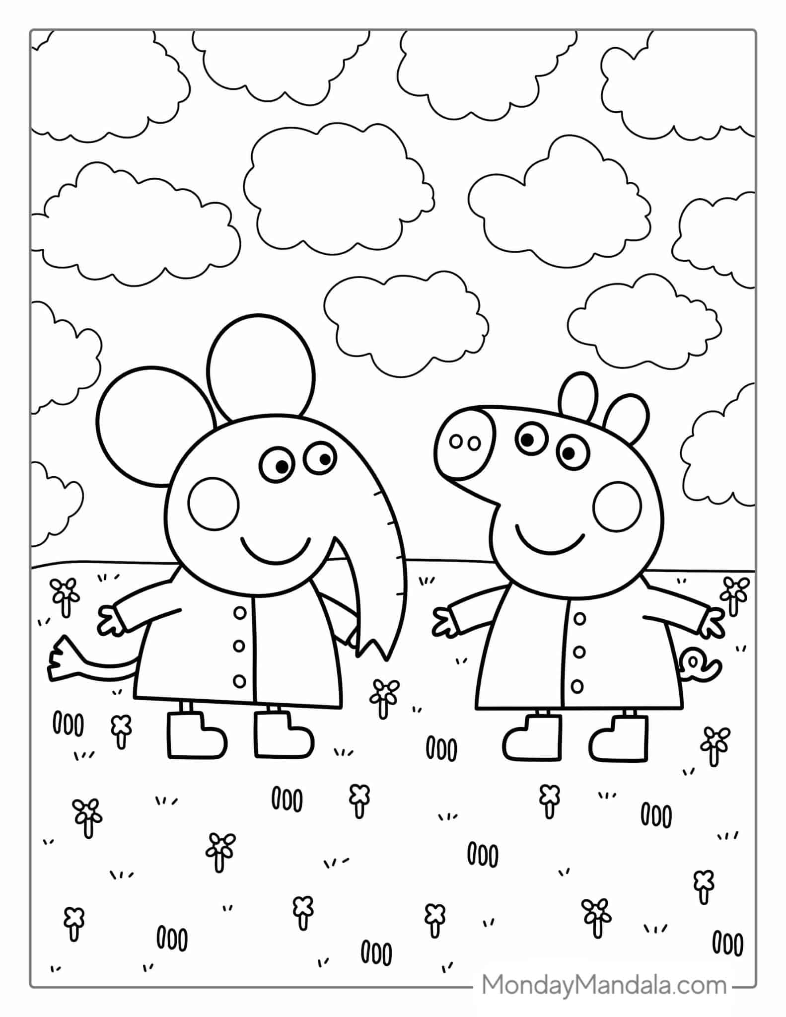 50 Peppa Pig Coloring Pages Free PDF Printables 