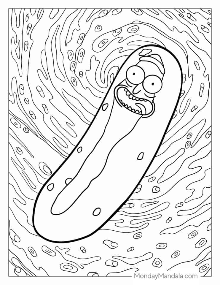 37 Rick and Morty Coloring Pages (Free PDF Printables)