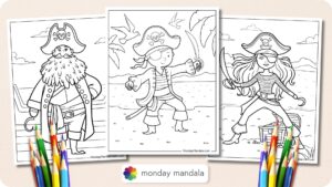 28 Pirate Coloring Pages (Free PDF Printables)