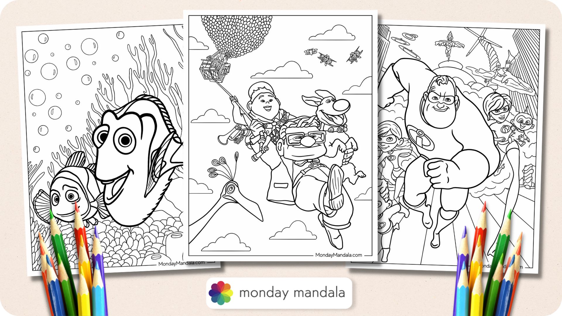 20 Pixar Coloring Pages Free PDF Printables 20 Pixar Coloring Pages Free PDF Printables