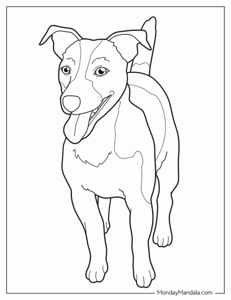 97 Dog Coloring Pages (Free PDF Printables)
