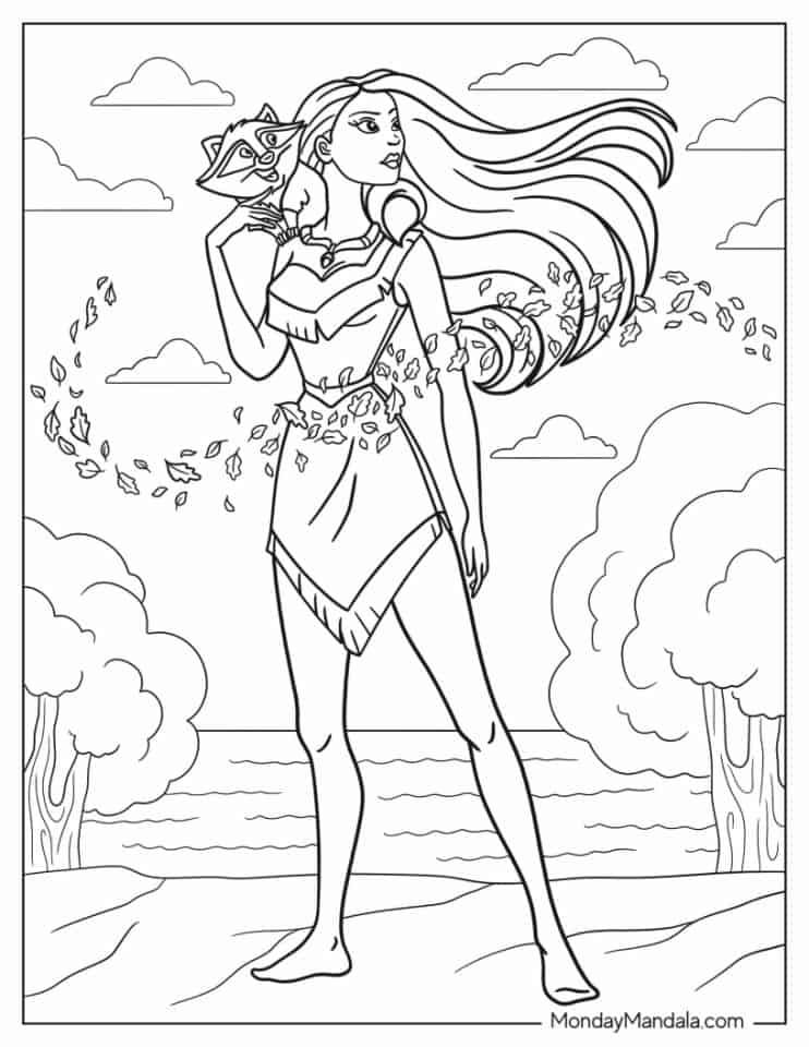 20 Pocahontas Coloring Pages (Free PDF Printables)