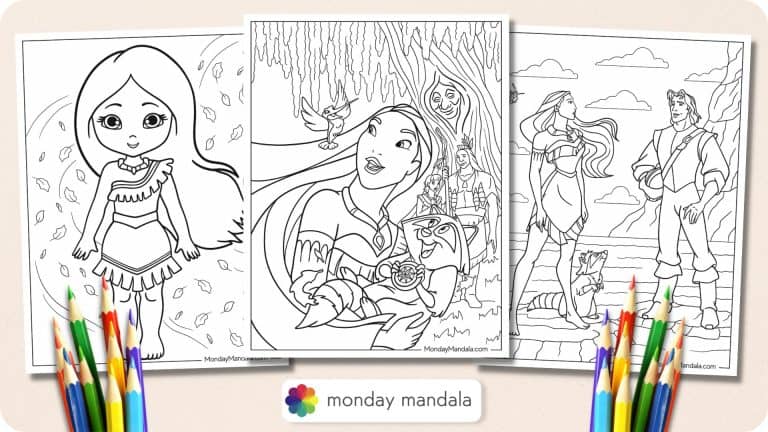 20 Pocahontas Coloring Pages (Free PDF Printables)