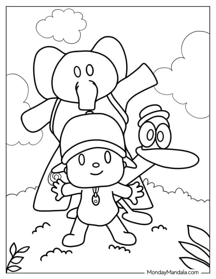 24 Pocoyo Coloring Pages (Free PDF Printables)